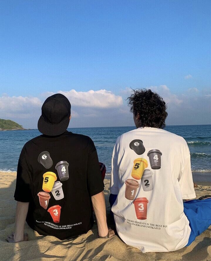 Graphic T-Shirt, Black and White