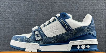 Gray Louis Vuitton Arch Trainer