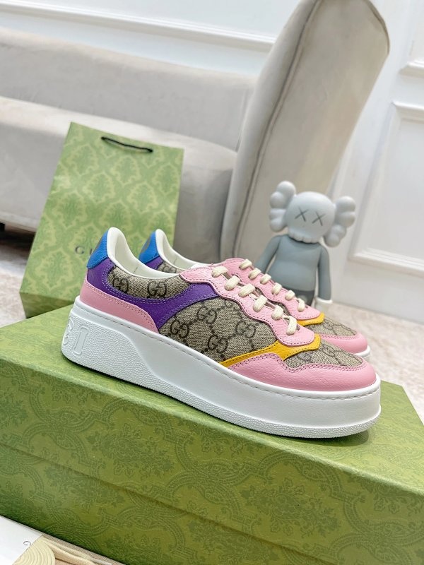 Gucci GG Sneakers, Pink, Shoes