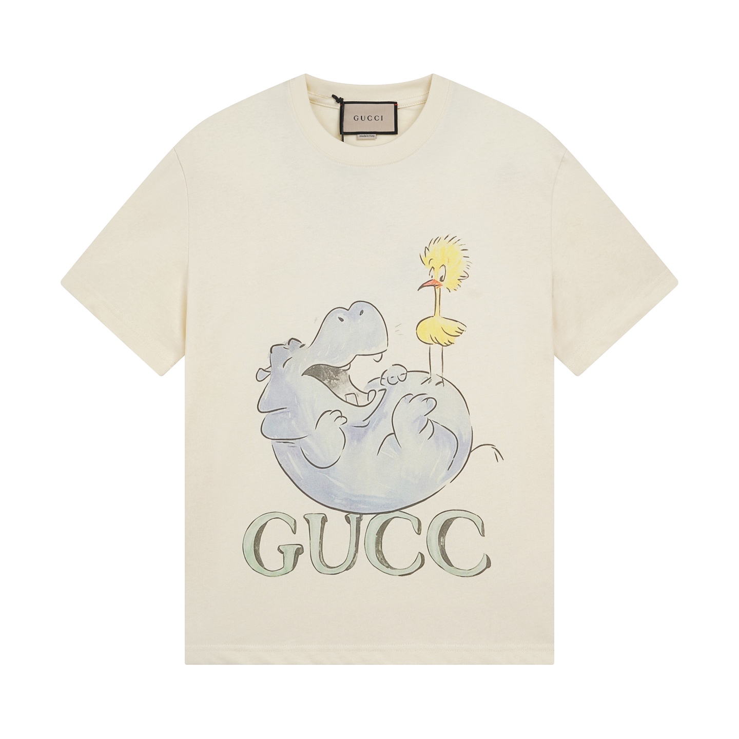 Gucci Hippo and Bird Graphic Cream