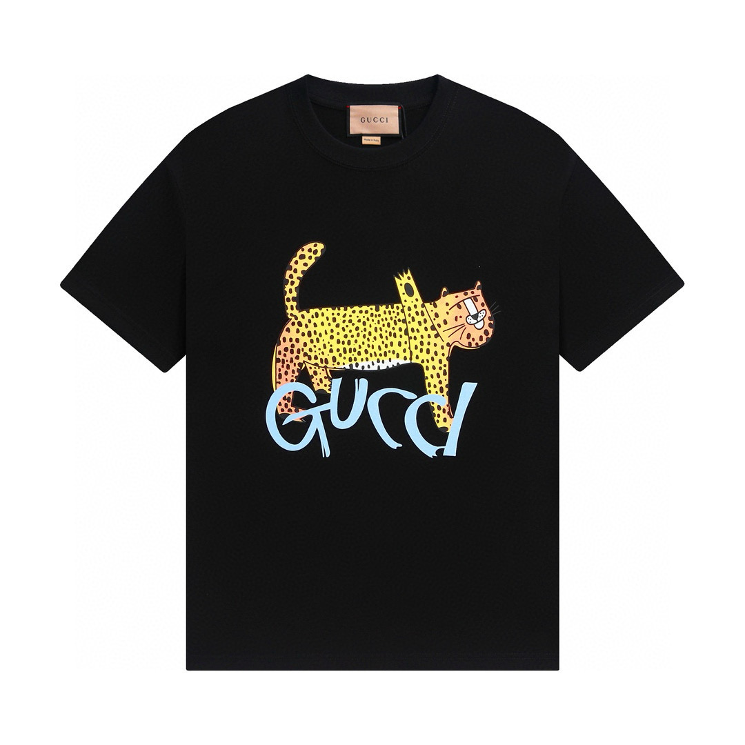Gucci Leopard Print Black
