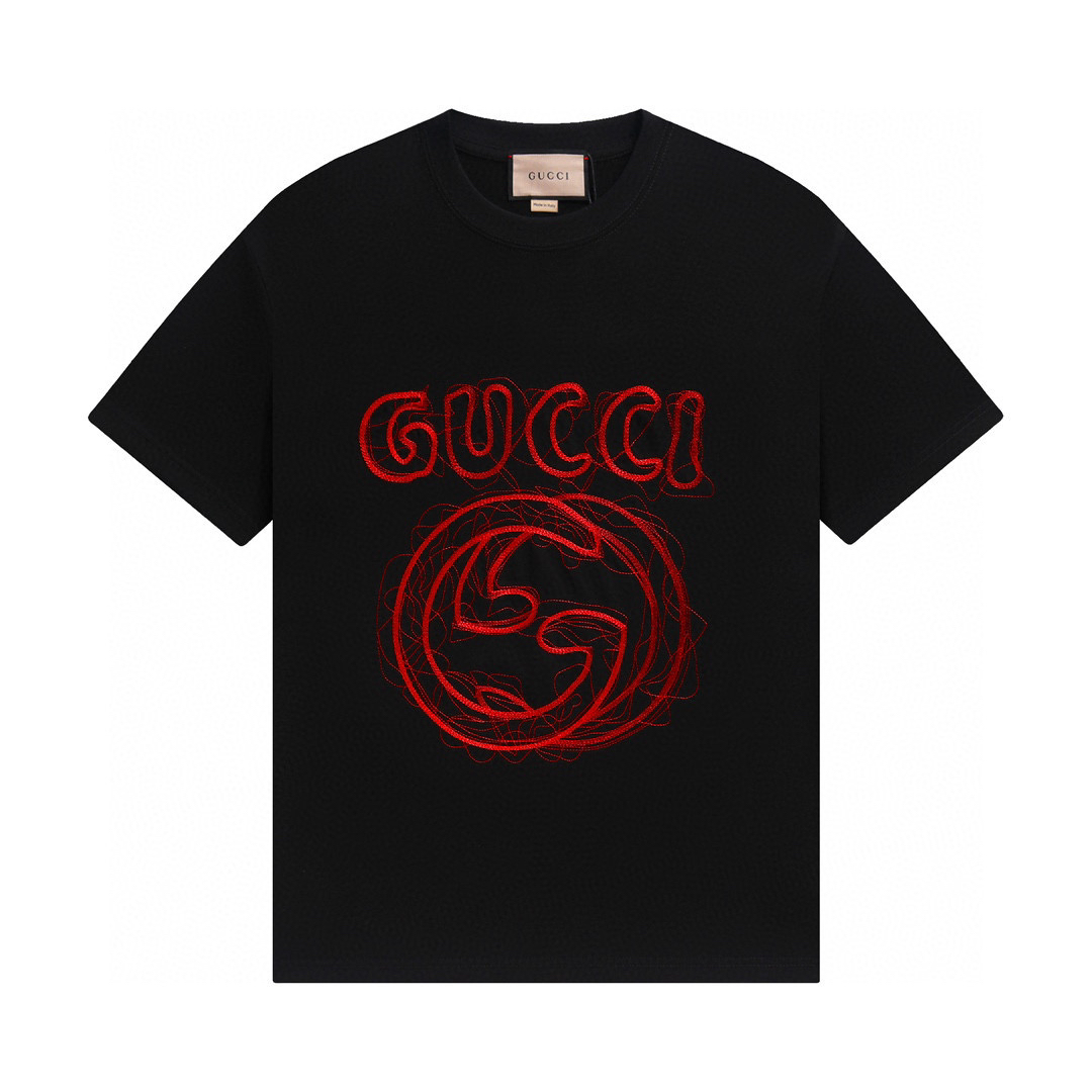 Gucci Red Logo Black