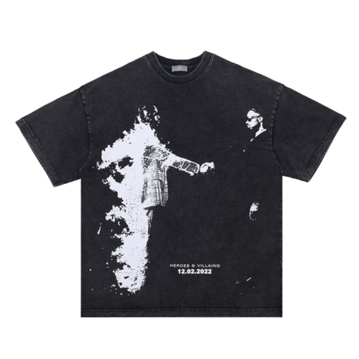 Heroes & Villain T-Shirt Black T-Shirts