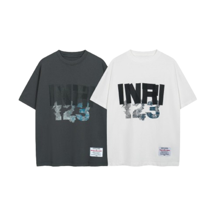 INAI Graphic T-Shirt Dark Grey White T-Shirts