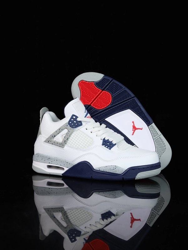 Jordan Air Jordan 4 White Navy Shoes