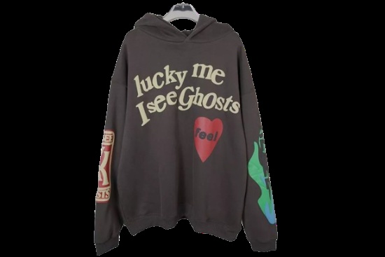 Kanye West Lucky Me I See Ghosts Hoodie Dark Brown Hoodie