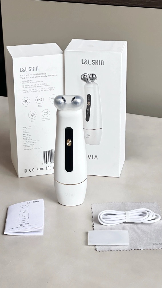 L&L SKIN VIA 3-in-1 Multi-effect Beauty Instrument White Mise