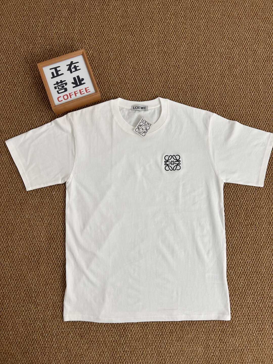 LOEWE Logo Embroidered White