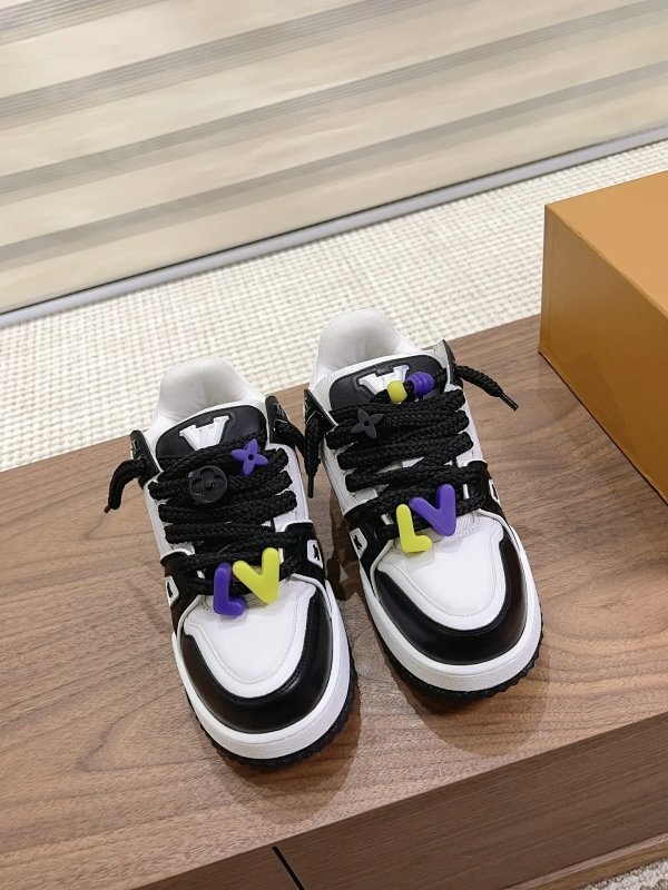 Louis Vuitton LV Trainer Sneakers Black White Shoes