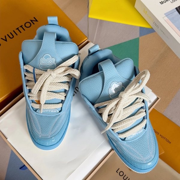 Louis Vuitton Sneakers Blue Shoes