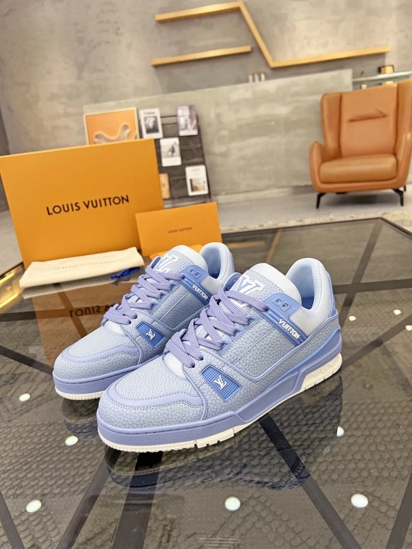 Louis Vuitton Sneakers Blue Shoes