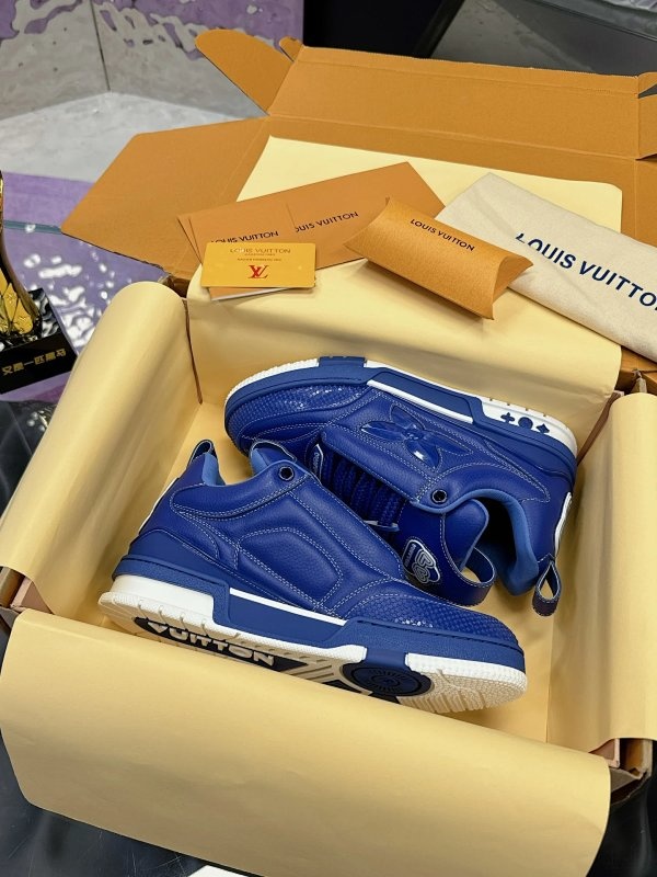 Louis Vuitton Sneakers Blue Shoes