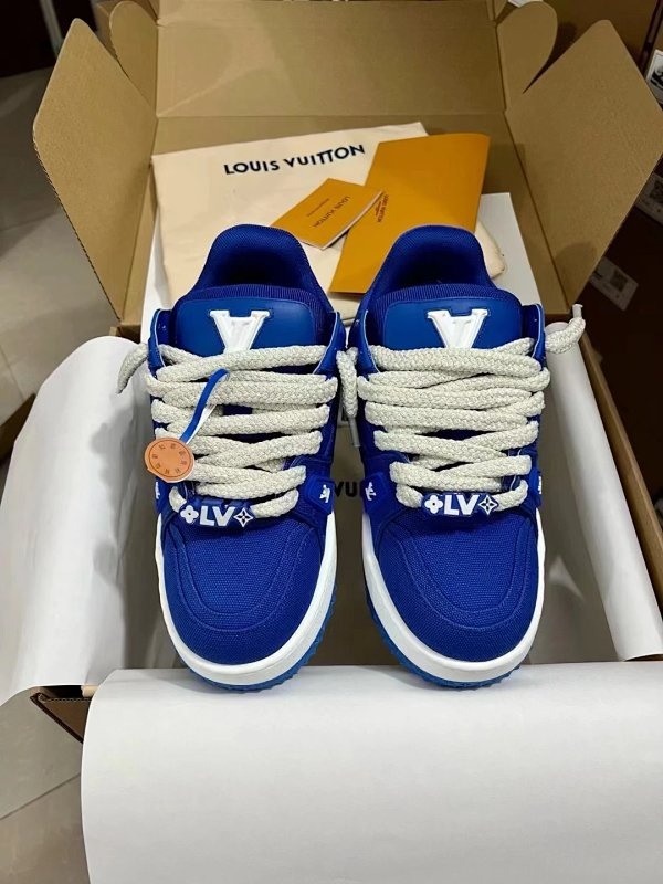 Louis Vuitton Sneakers Blue Shoes