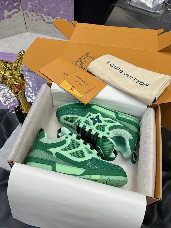 Louis Vuitton Sneakers Green Shoes