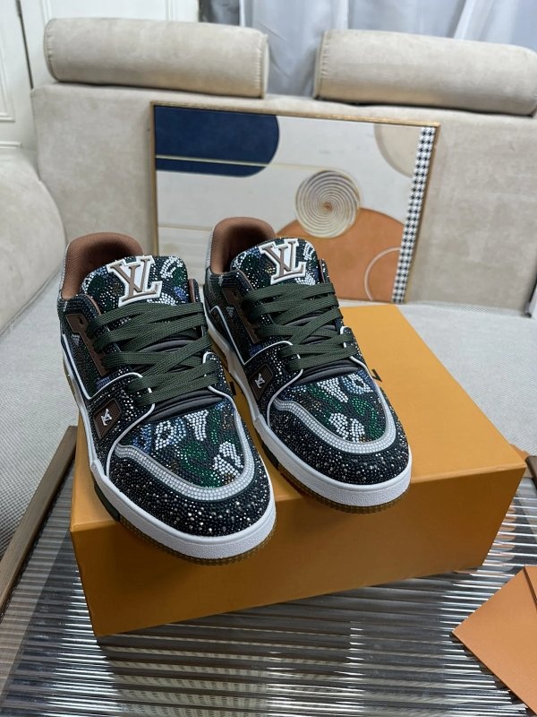 Louis Vuitton Sneakers Green Shoes