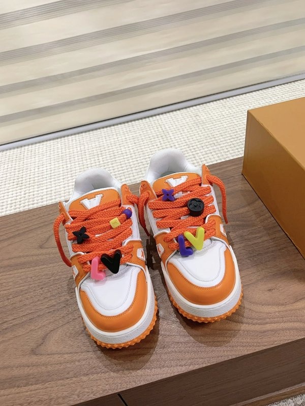 Louis Vuitton Sneakers Orange Shoes