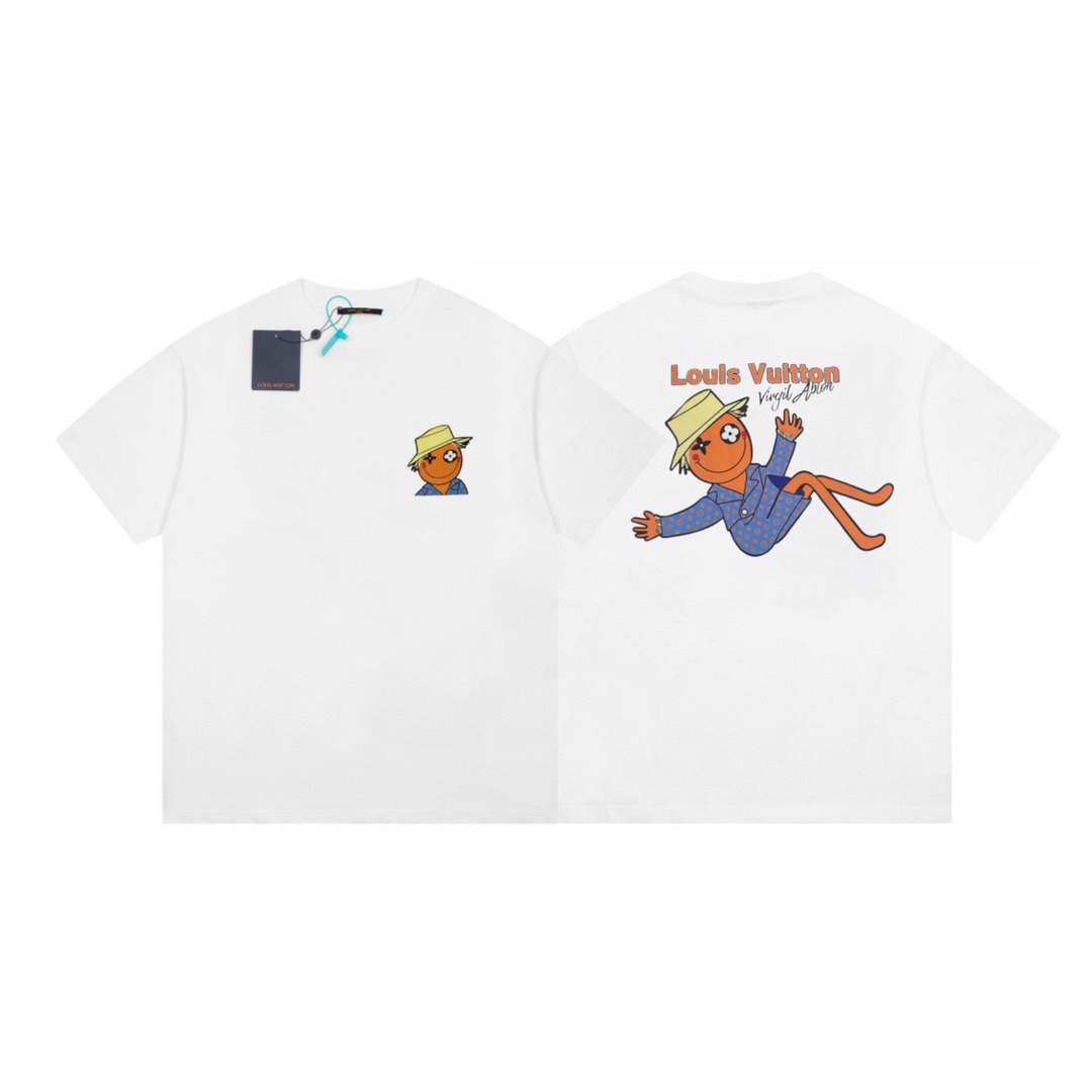 Louis Vuitton Virgil Abloh Cartoon Print White