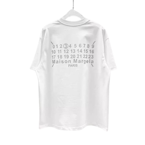Maison Margiela Calendar Graphic T-Shirt White T-Shirts
