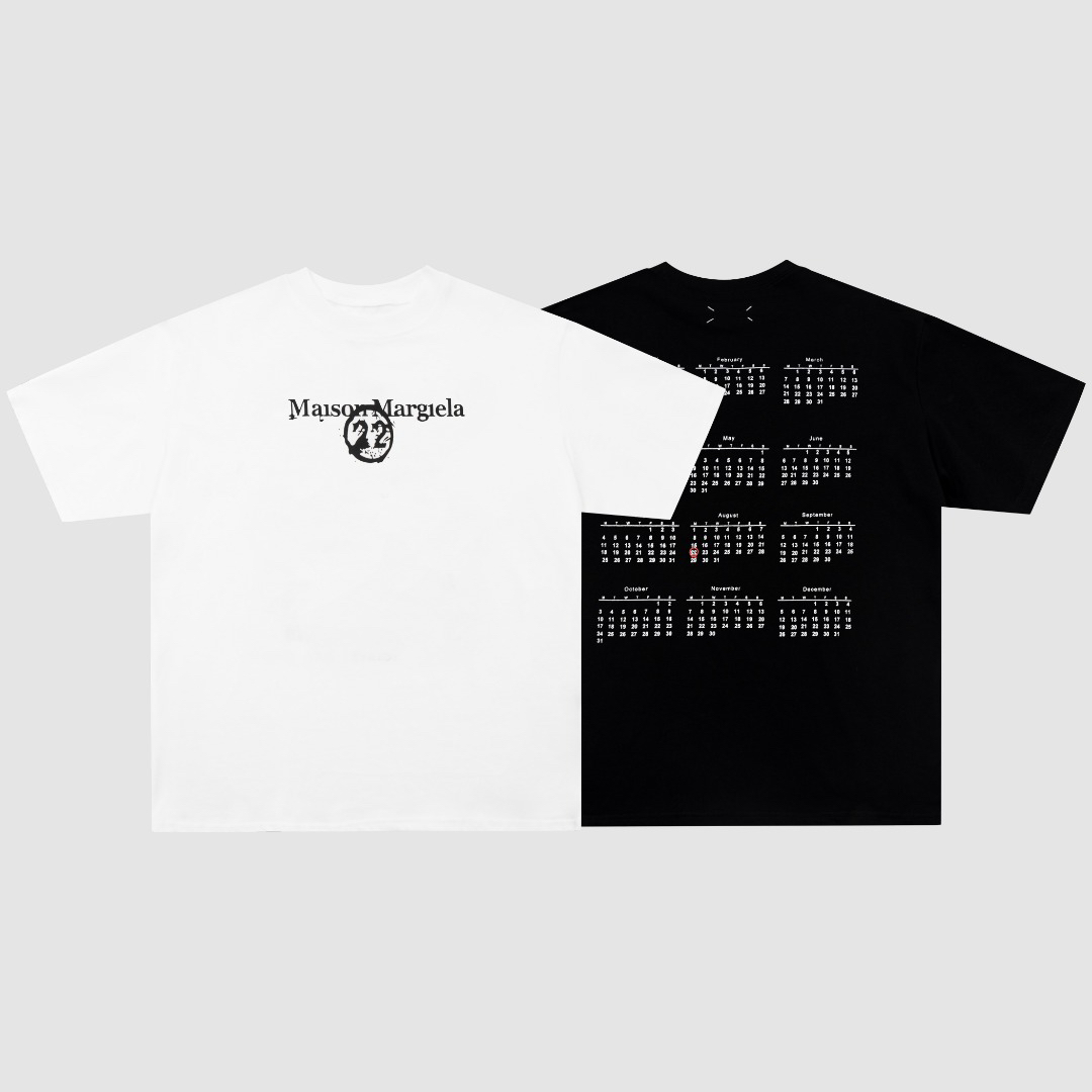 Maison Margiela Calendar Graphic White & Black