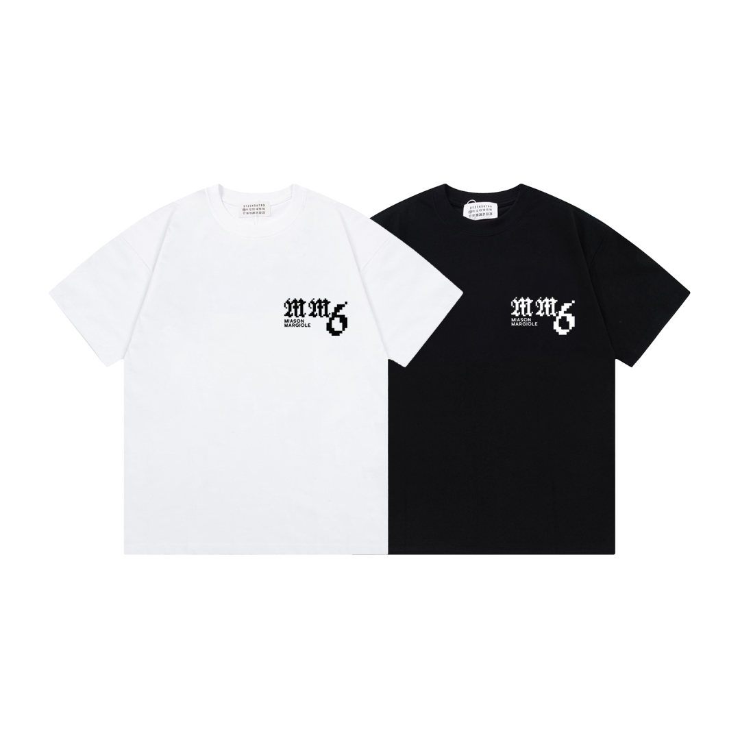 Maison Margiela MM6 Pixel Logo White/Black