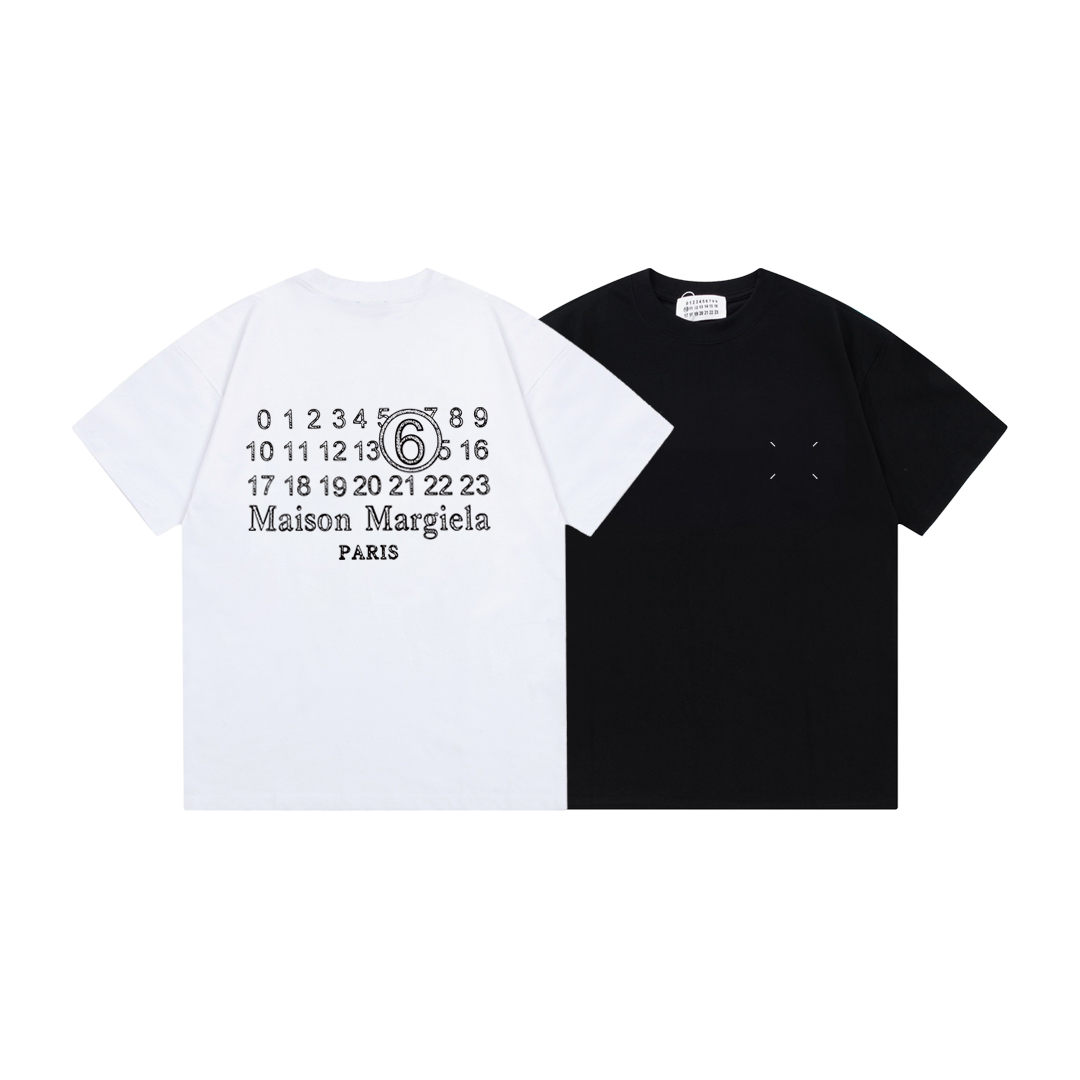 Maison Margiela Number Logo White and Black