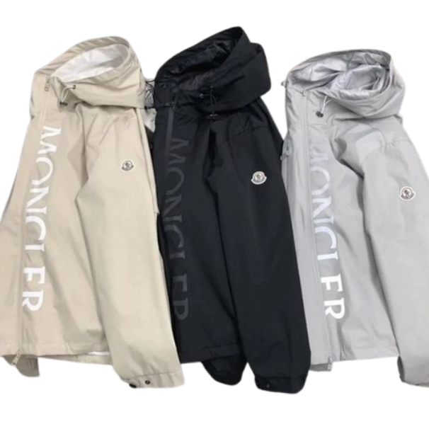 Moncler Windbreaker Jacket Beige/Black/Grey Jackets