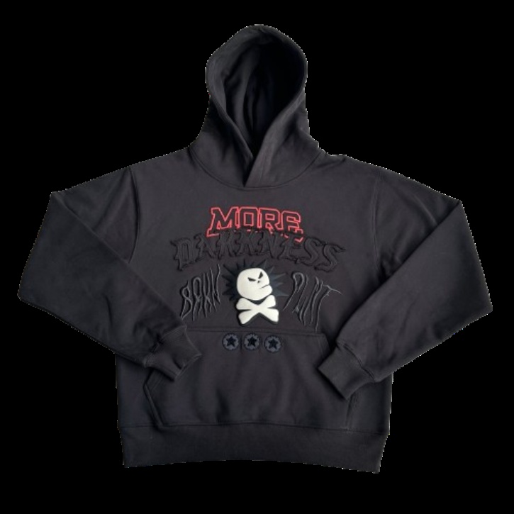 More Darkness Skull Hoodie Black Hoodies