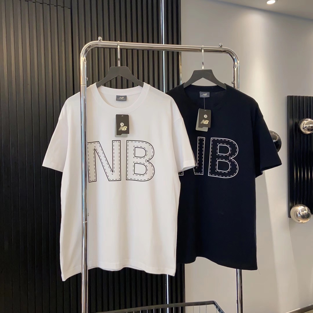 New Balance NB Logo White Black