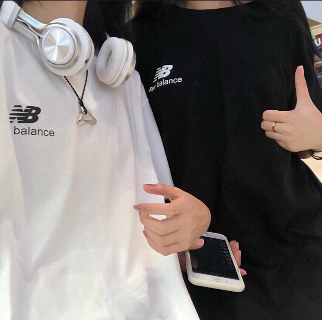 New Balance White and Black