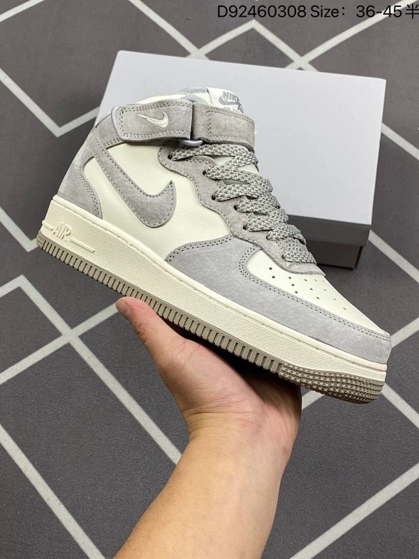 Nike Air Force 1 Mid Grey Off-White Shoes