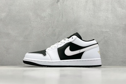 Nike Air Jordan 1 Low Black and White Shoes