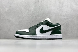 Nike Air Jordan 1 Low Green White Shoes