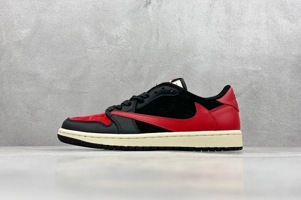 Nike Air Jordan 1 Low OG 'Reverse Bred' Red Black Shoes