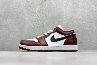 Nike Air Jordan 1 Low White Brown Shoes