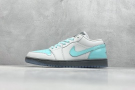 Nike Air Jordan 1 Low White Light Blue Shoes