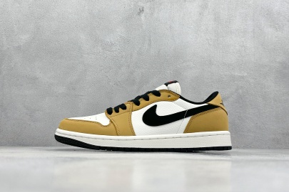 Nike Air Jordan 1 Low White Tan Shoes