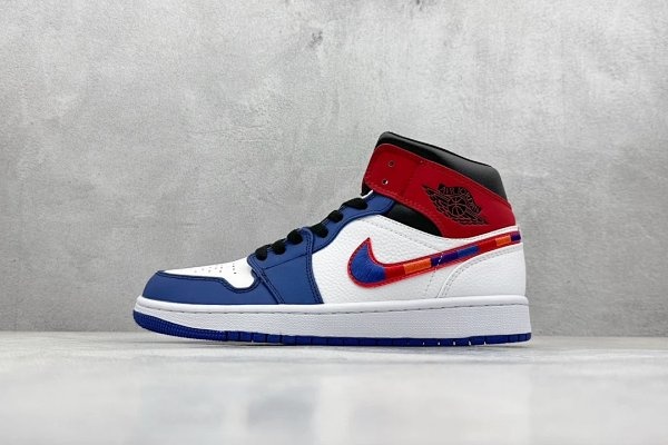 Air Jordan 1 Retro High OG Blue Red White Shoes