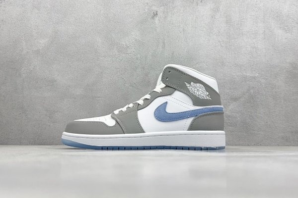 Air Jordan 1 Retro High OG White/Grey/Blue Shoes