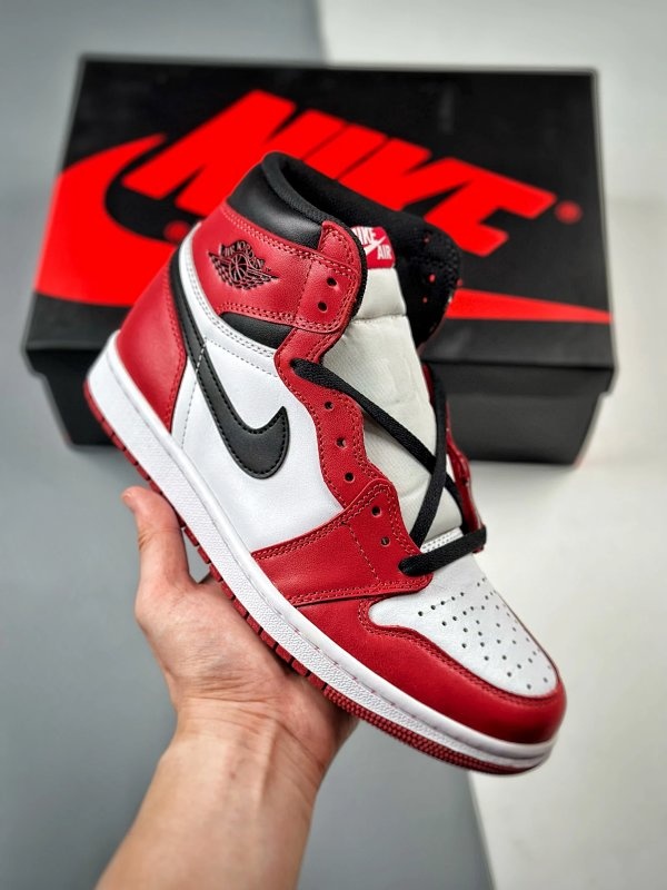 Nike Air Jordan 1 White Red Shoes
