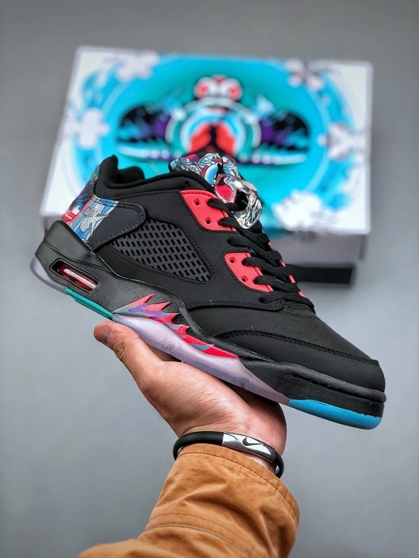 Nike Air Jordan 5 Low Black Shoes