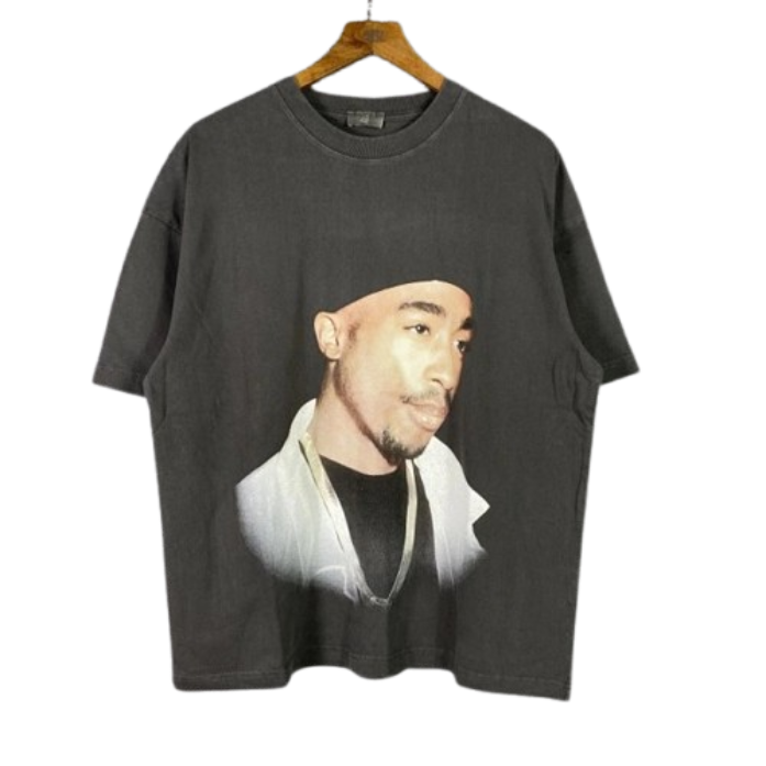 ASTURISECHA Charcoal Grey Gothic Tee – Bold 'ASK YOURSELF' Old English Cross with Architectural Flourishes