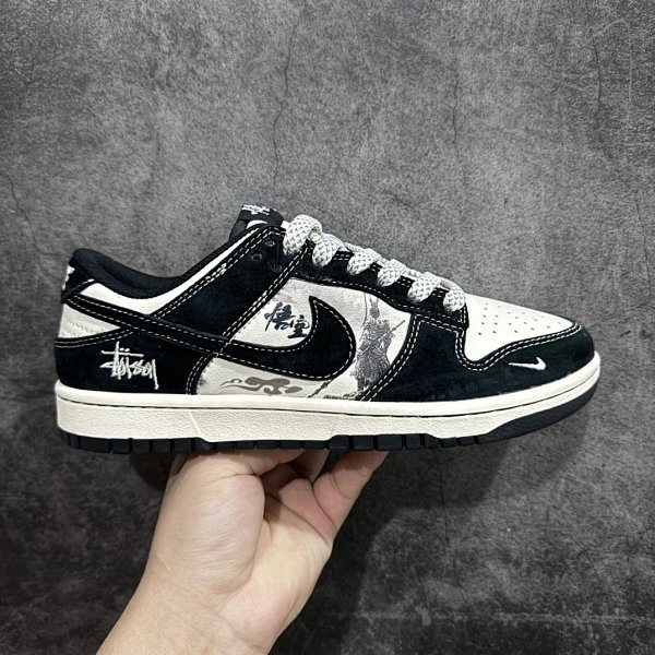 Nike Dunk Low Black and White Shoes