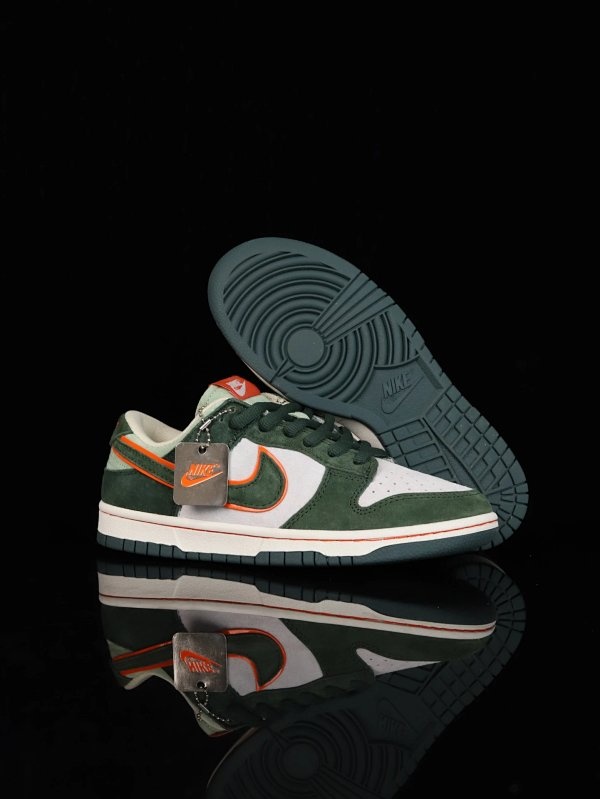Nike Dunk Low Green Orange Shoes