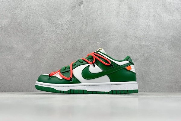 Nike Dunk Low Green White Shoes