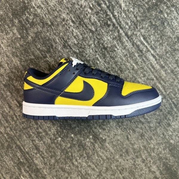 Nike Dunk Low Navy Yellow Shoes