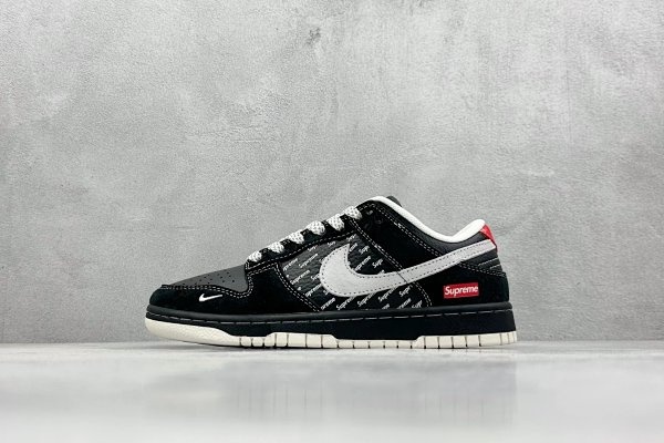 Nike Dunk Low Supreme Black/White/Shoes