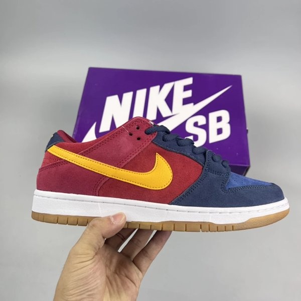 Nike SB Dunk Low Red Yellow Blue Shoes