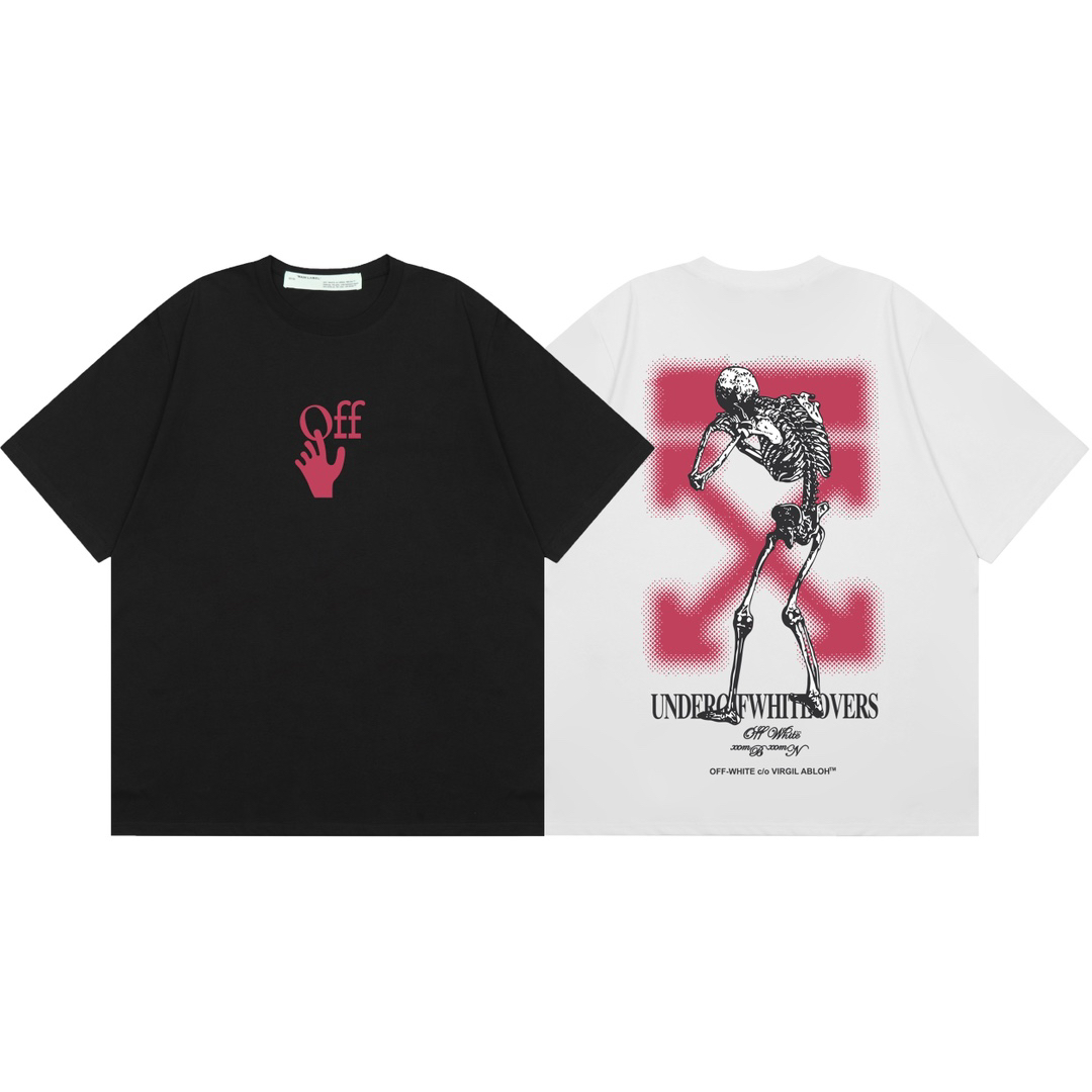 Off-White Skeleton Graphic Black & White