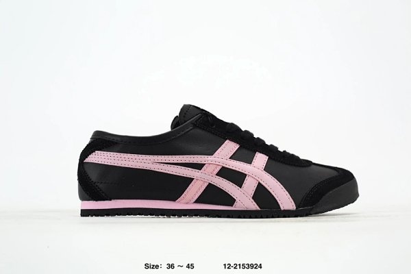 Onitsuka Tiger Mexico 66 Black Pink Shoes