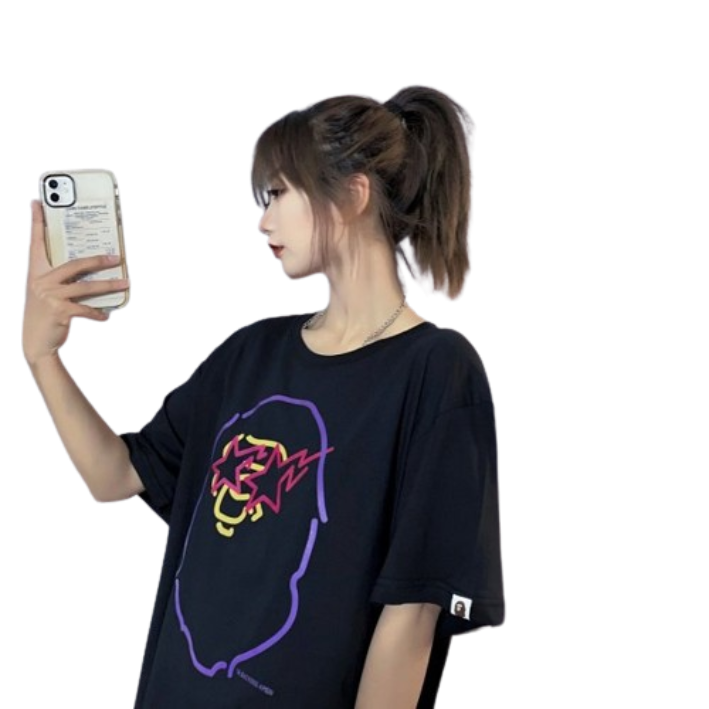 Oversized Graphic T-Shirt Black T-Shirts